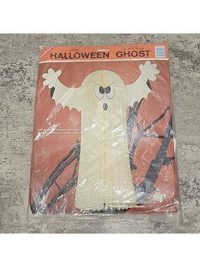 Vintage Rare Amscan Denmark Danish Hanging Honeycomb Halloween Die Cut Ghosts